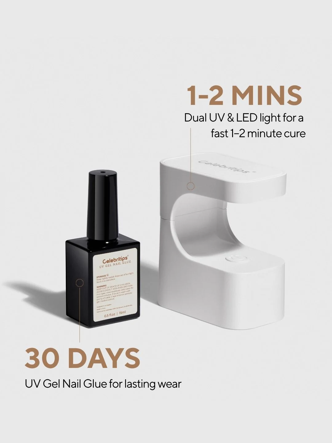 Salon U-ltimate® UV Gel Nail Glue + Lamp - Image 2