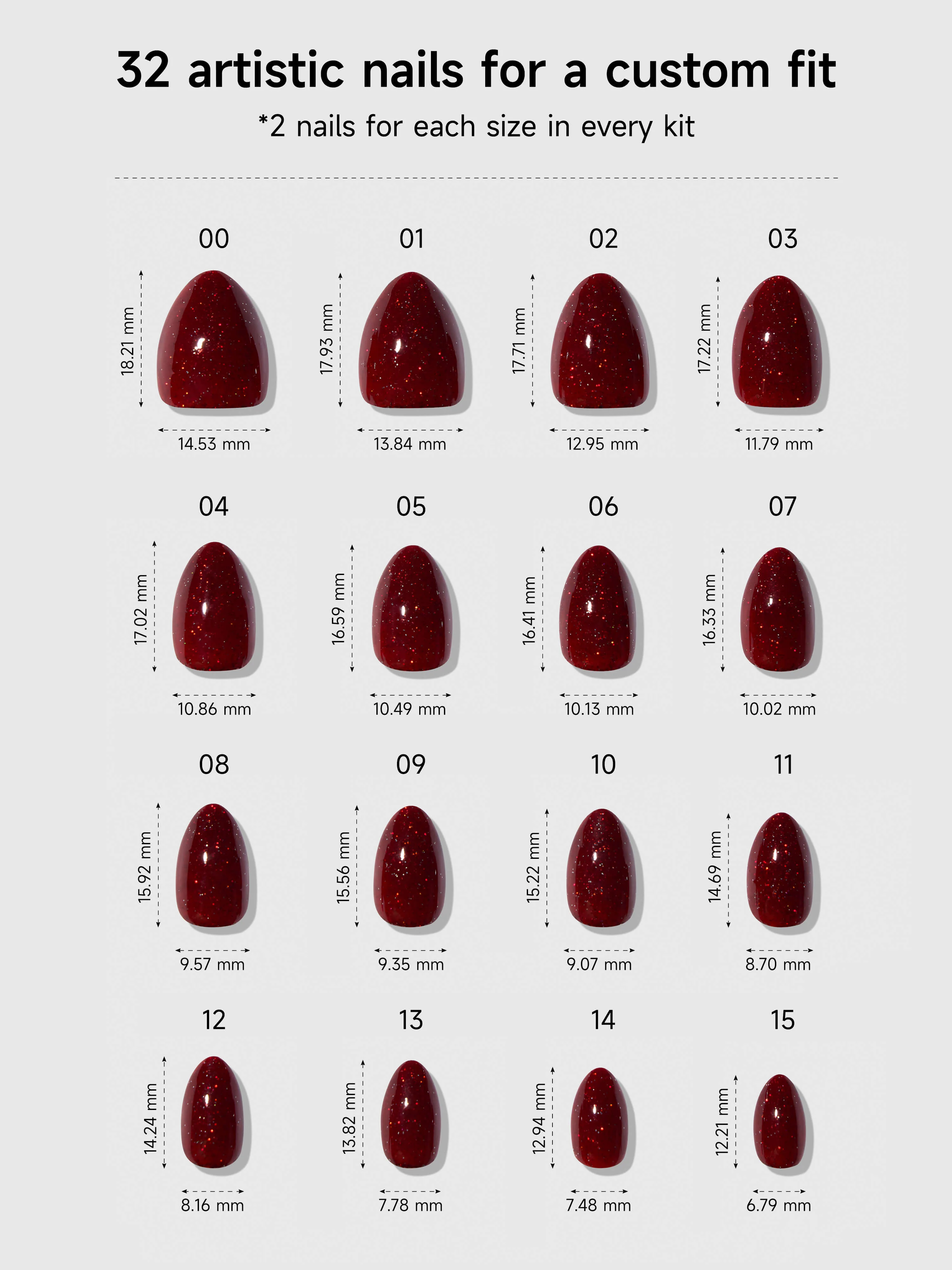 Scarlett (Extra Short Almond) - Image 4